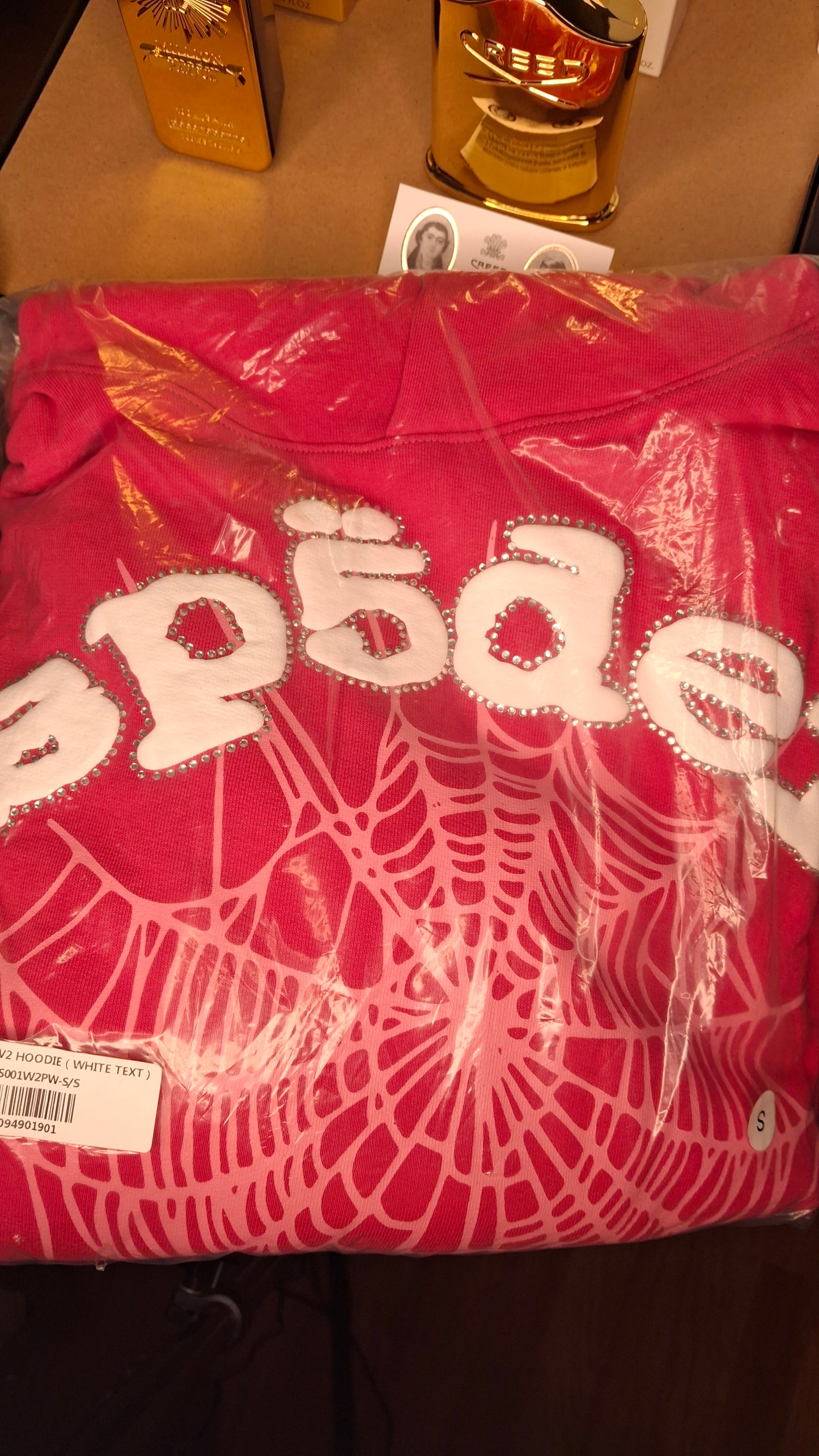 Pink Sp5der OG Web V2 Legacy Hoodie