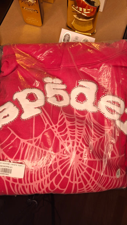 Pink Sp5der OG Web V2 Legacy Hoodie