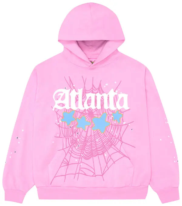 Sp5der Atlanta Hoodie Pink